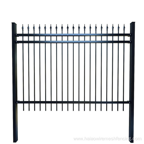 Fancy fence system pool safety spearhead fence panel